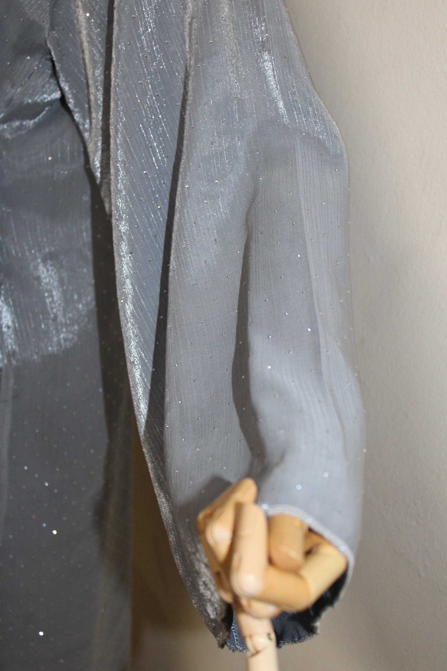 grey with sparkles all over