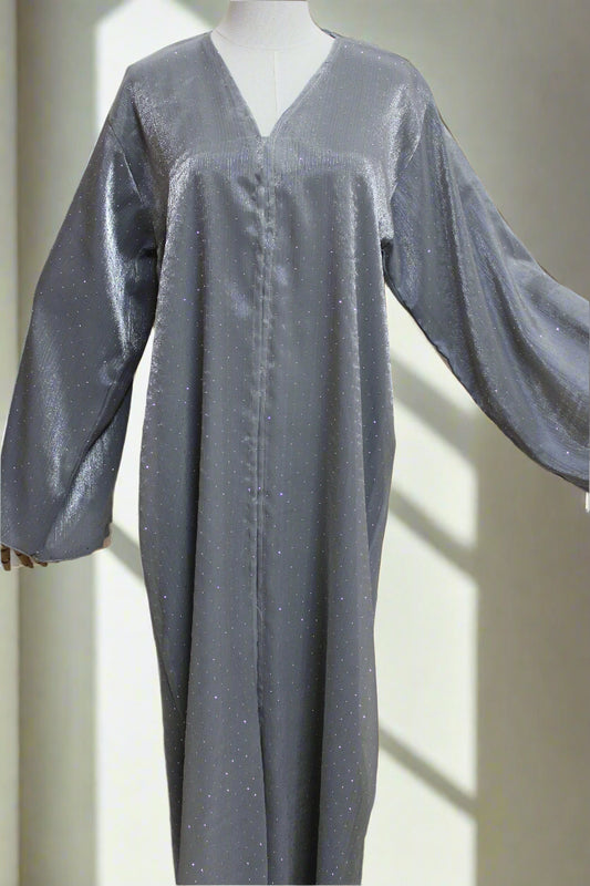 grey with sparkles all over